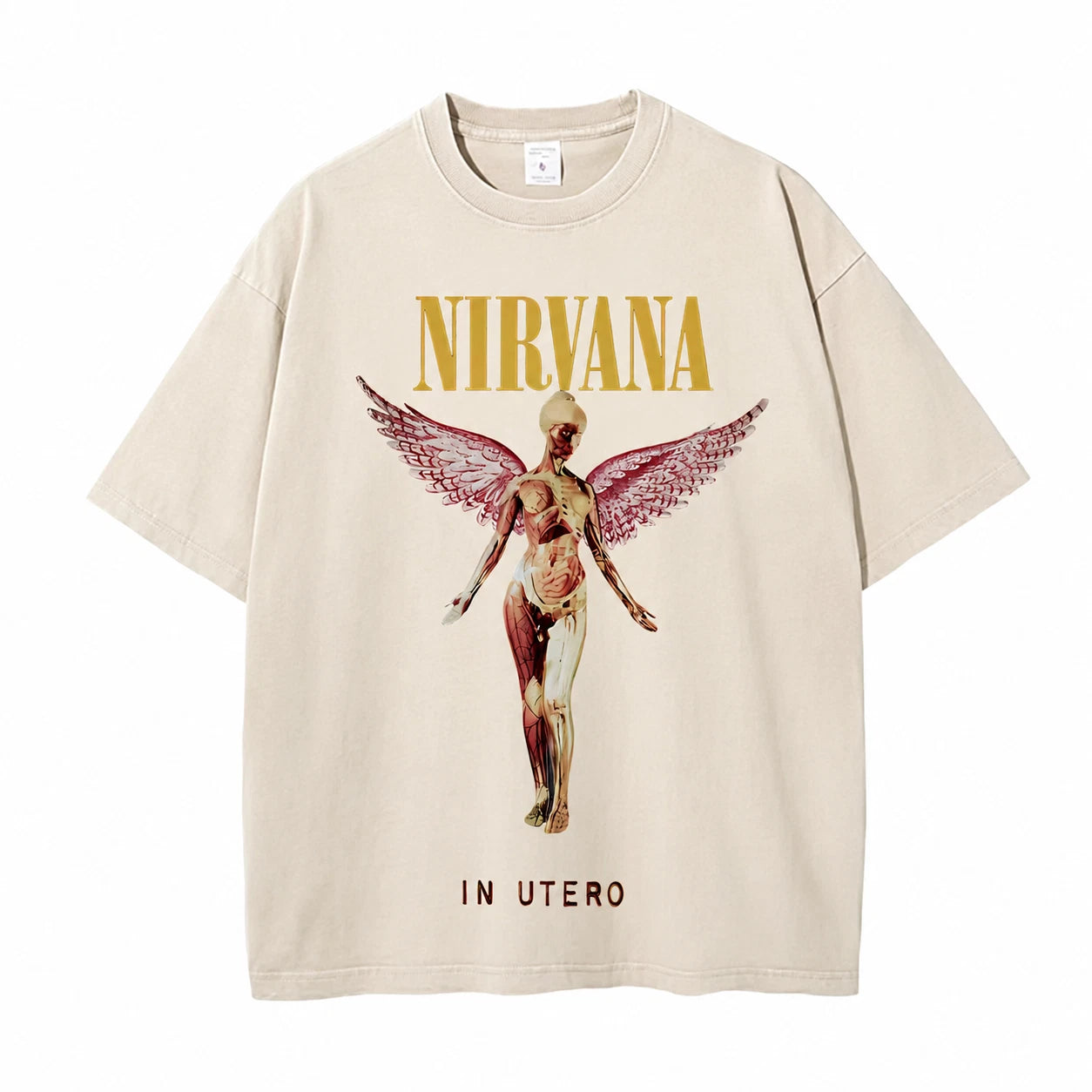 Nirvana "In Utero" 100% Cotton Oversized Tee Shirt
