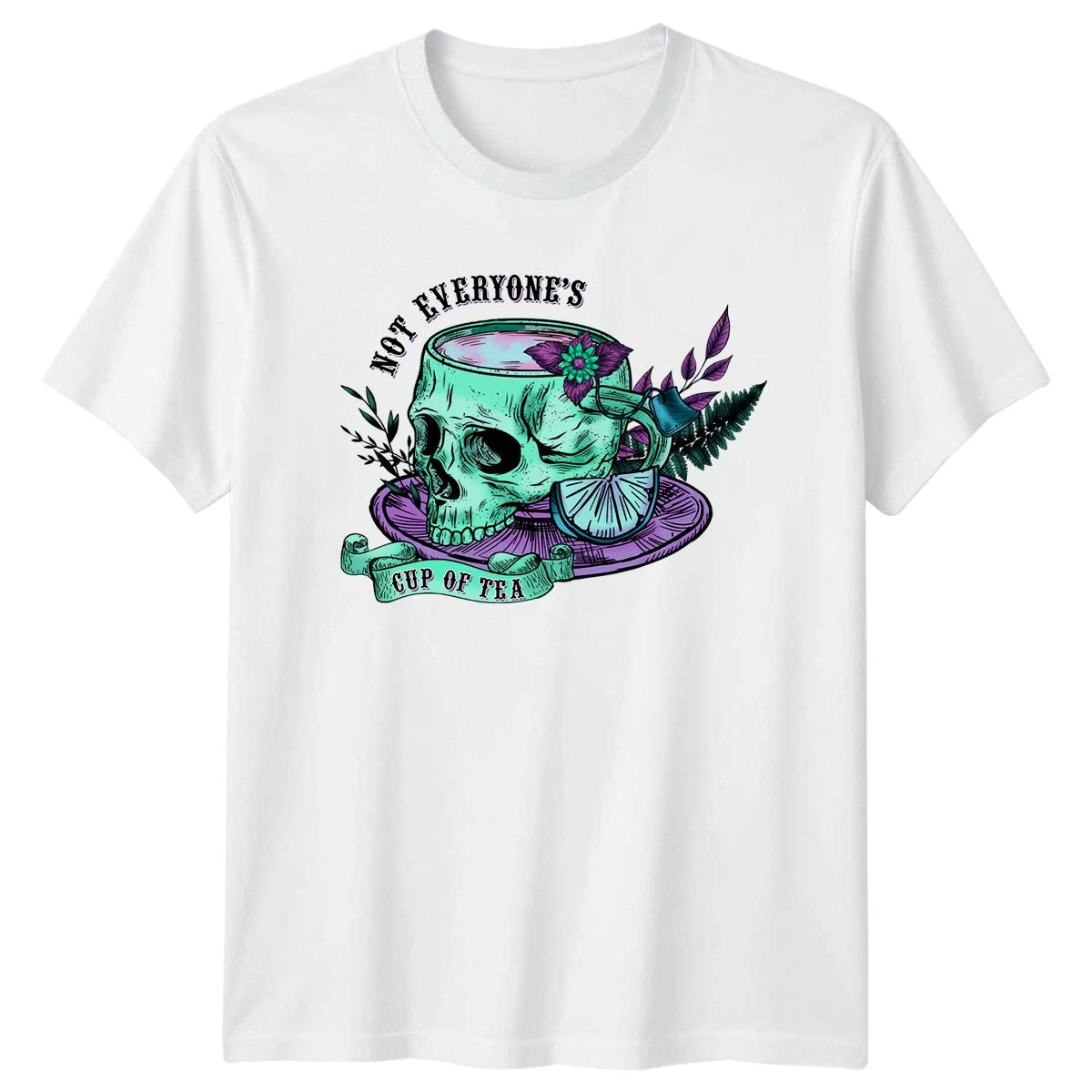 Not Everyones Cup Of Tea T-Shirt Skull Art Alternative Fashion Birthday Gift