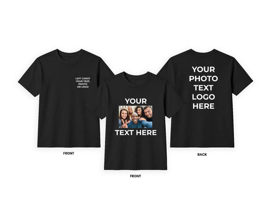 Personalised Custom Printed T Shirts Your Text Photo Logo Stag Do Hen Party Top