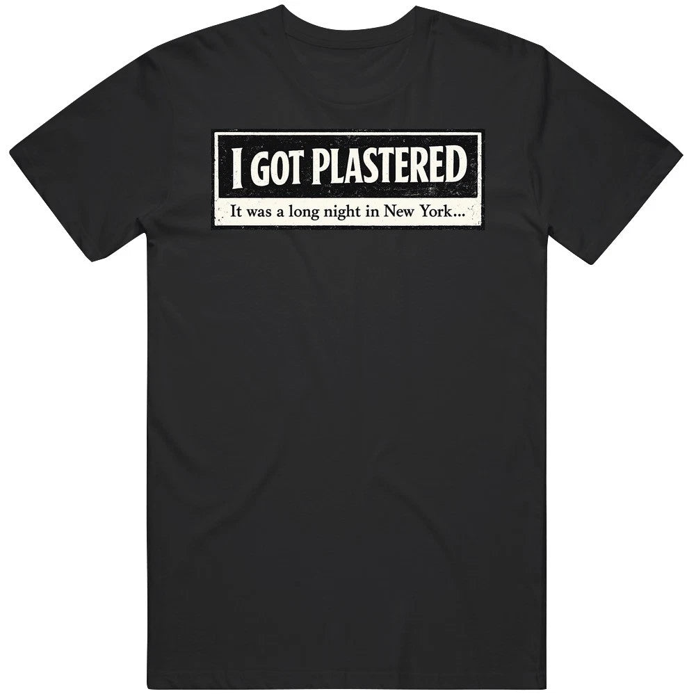 I Got Plastered Spider Man Noir Nic Cage Funny  Meme Fan V2 T Shirt