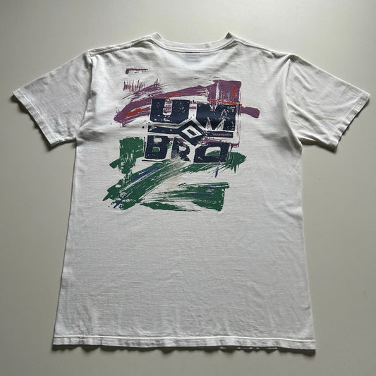 Vintage 90s Umbro T Shirt Mens Size Large Made In USA Distressed Soccer Promo