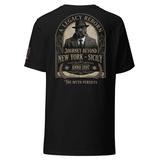 T-Shirt Streetwear "LUKY" New York to Sicily Vintage - Maglietta Grafica Retro