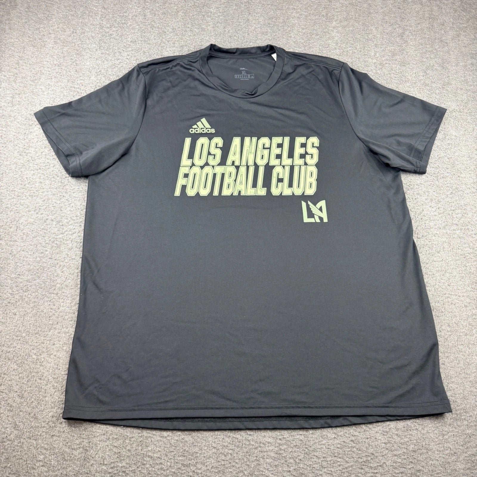Adidas Los Angeles Football Club LAFC Men's XL Black Aeroready Soccer T-Shirt