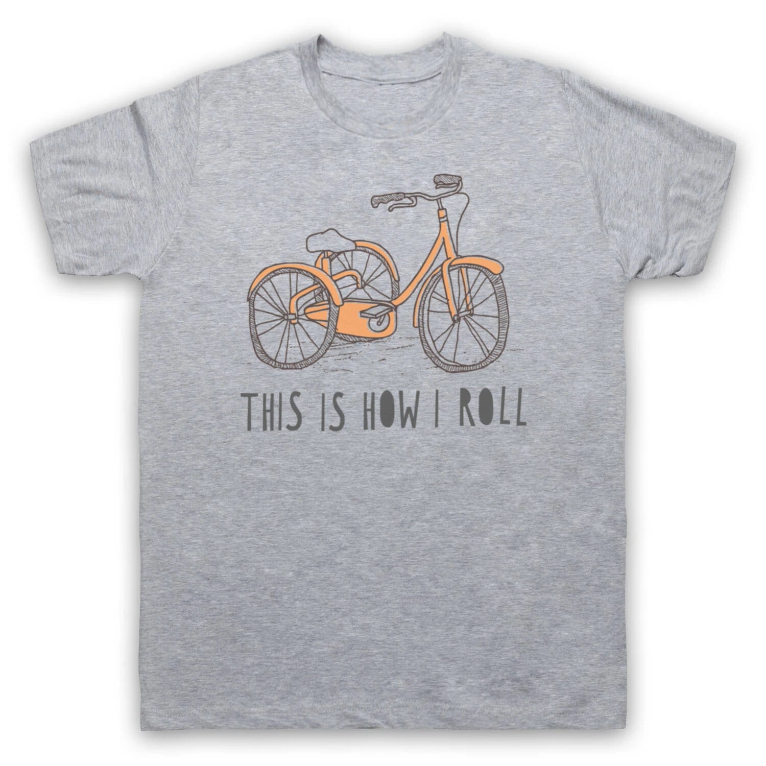 TRICYCLE RETRO THIS IS HOW I ROLL FUNNY PARODY CUTE MENS & WOMENS T-SHIRT
