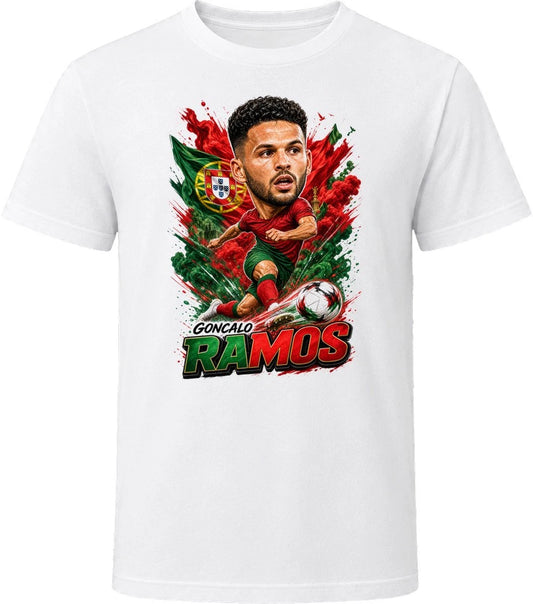 Goncalo Ramos Portugal Soccer Caricature 2026 World Cup T Shirt