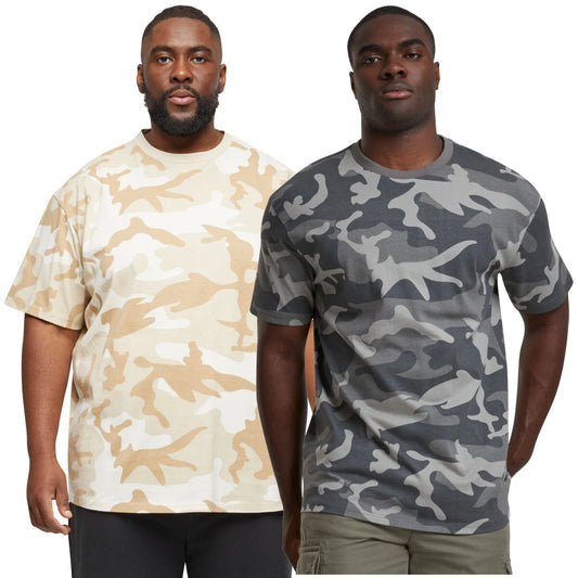 Urban Classics T-Shirt Camouflage Oversized Simple Pour Hommes En Coton Neuf