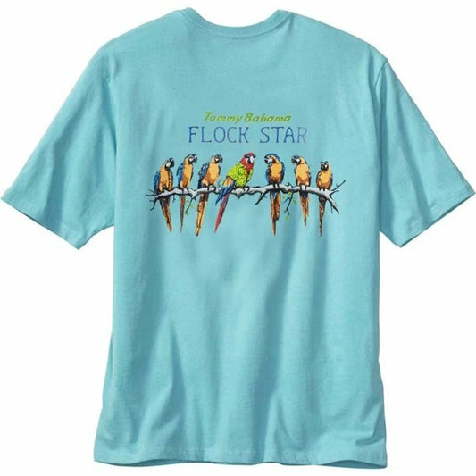 TOMMY BAHAMA Men's T-Shirts Flock Star Humming Bird Tree Branch Size Medium only