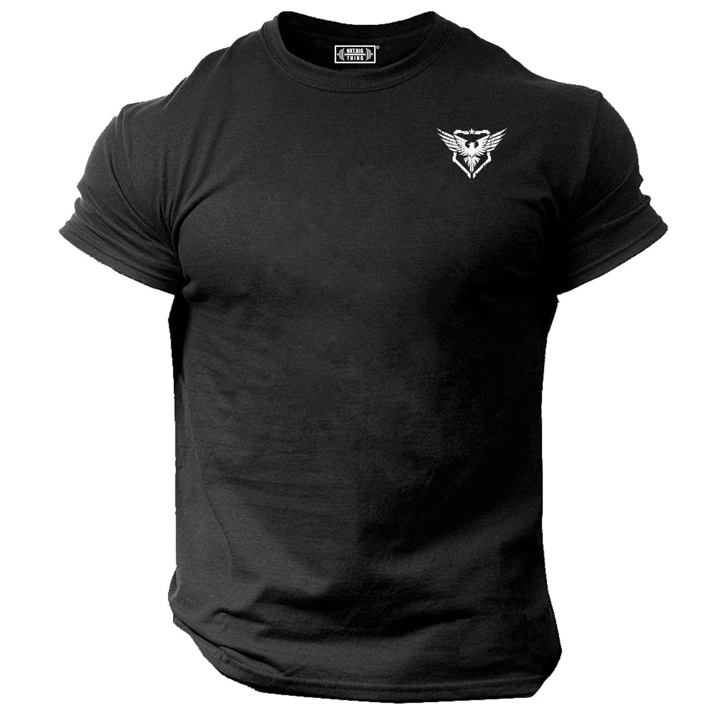 Military Eagle T Shirt Pocket Gym Clothing Bodybuilding Training Workout MMA Top