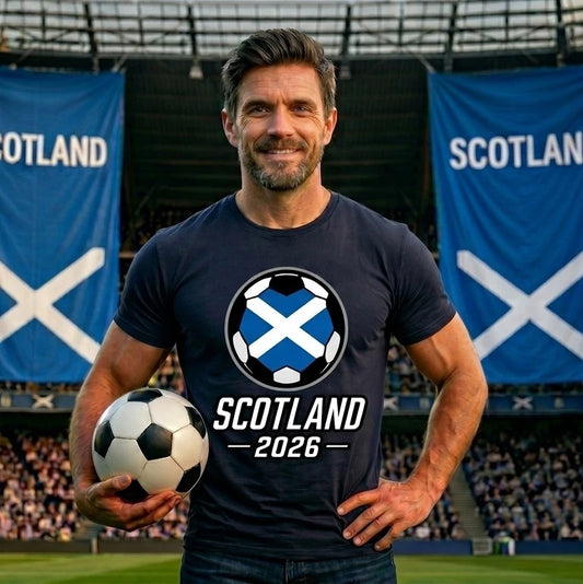 Scotland 2026 Football T Shirt, Scottish Supporter Gift