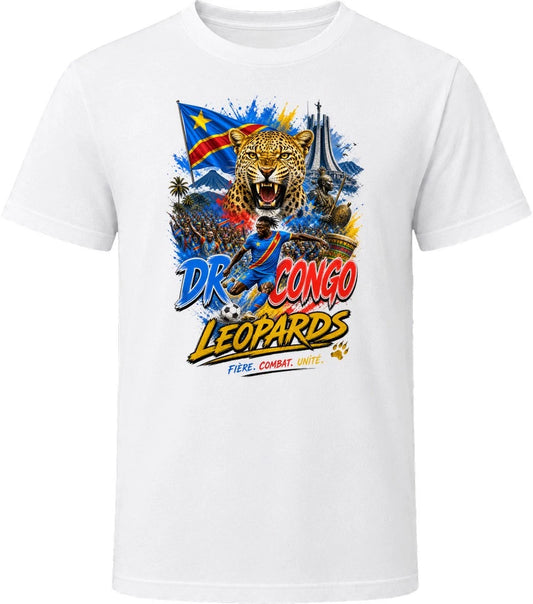DR Congo Leopards Soccer Football 2026 National Pride T Shirt