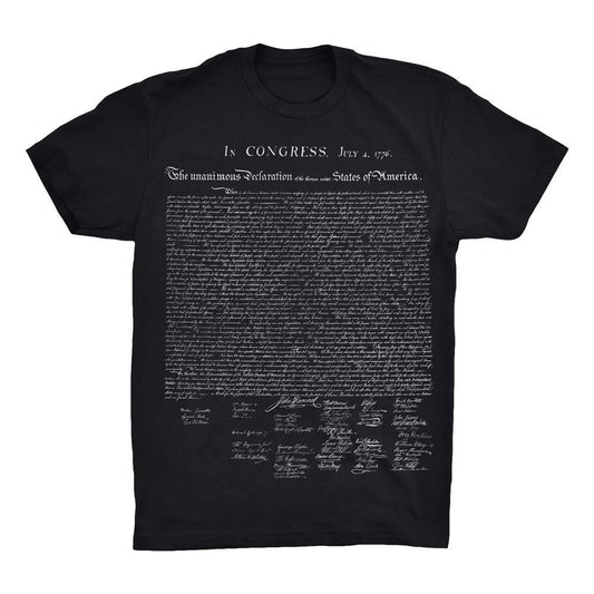 Declaration of Independence T-Shirt 100% Cotton All Sizes S-4XL NEW