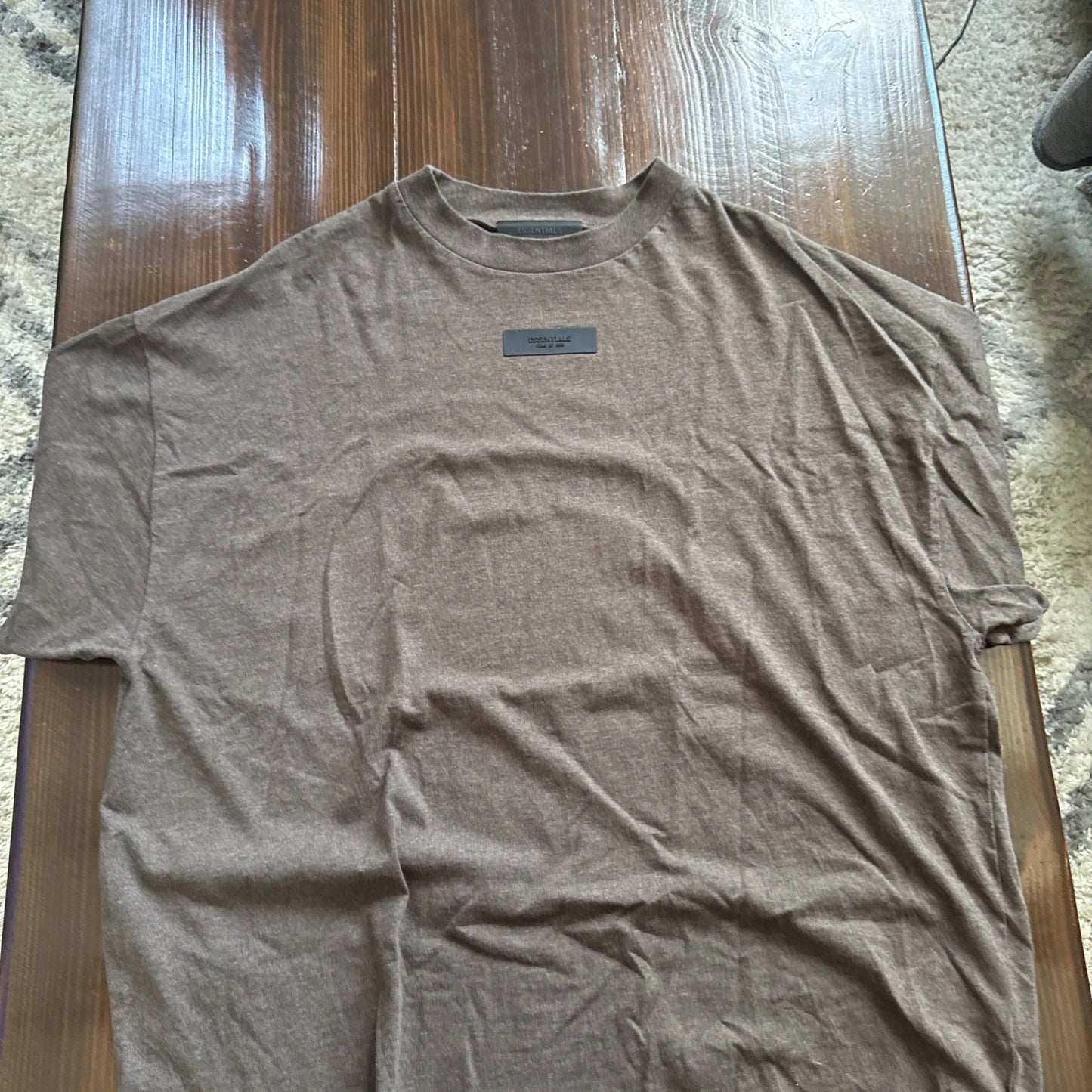 Fear Of God Essentials Oversized Brown Shirt Men’s Size Large