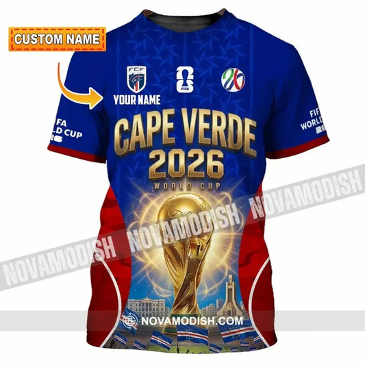 Unisex Shirt - Custom Cape Verde World Cup 2026 3D Shirt L770