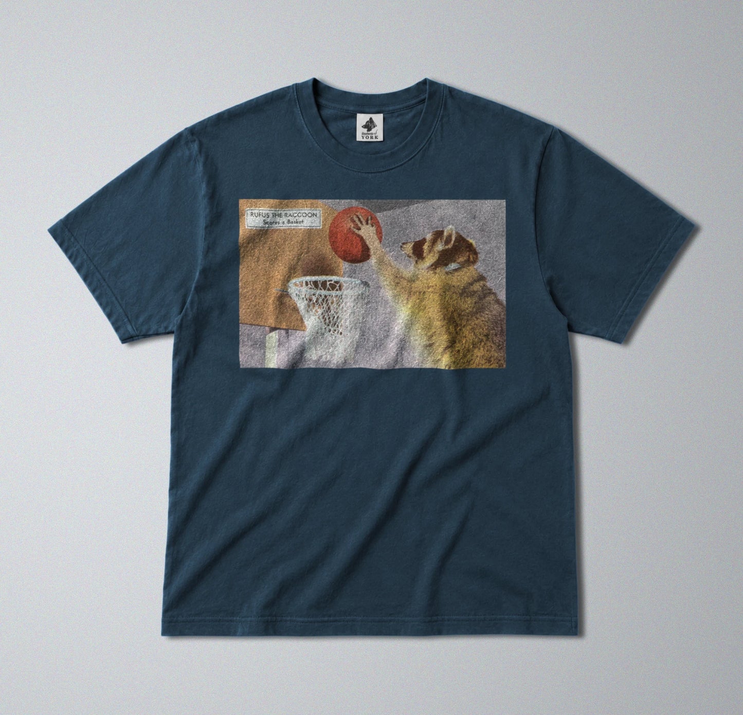 100% Cotton Tee - Regular Fit - Unisex - Funny Raccoon Print - Cute Animal