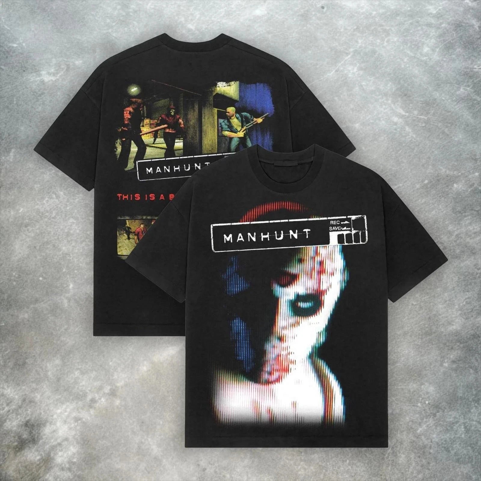 Manhunt Cotton T-Shirt Video Game Unisex Retro Tee