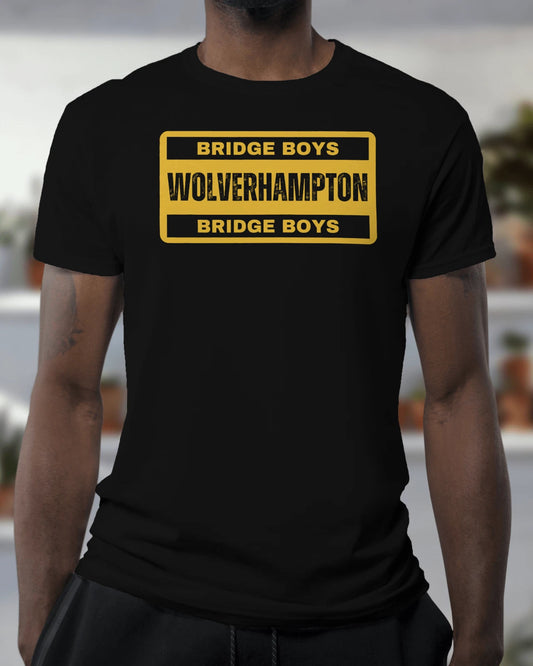WOLVERHAMPTON Bridge Boys T Shirt | Hooligans Molineux Gold Yam Yam Army