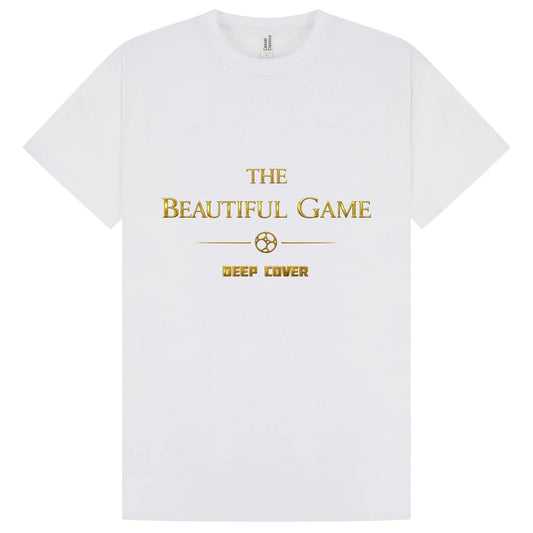 The Beautiful Game Cotton T-Shirt World Cup 26 in White & Gold XS to 5XL
