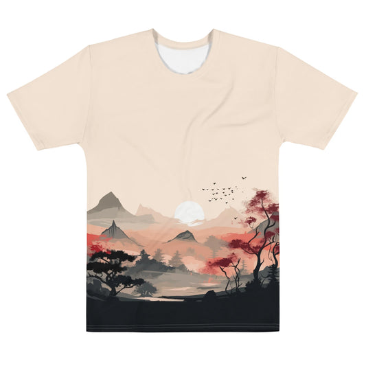 Sakura Summit - Japanese Cherry Blossoms - Vintage Retro Graphic Tee Shirt