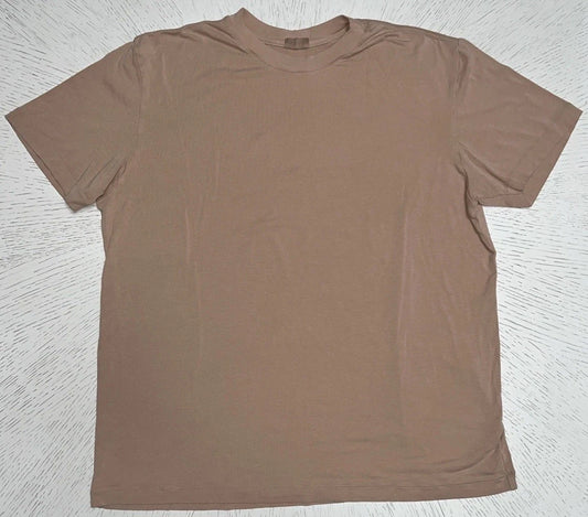 Skims Crew neck T Shirt Men’s Medium Beige Short Sleeve Casual Designer Stylish