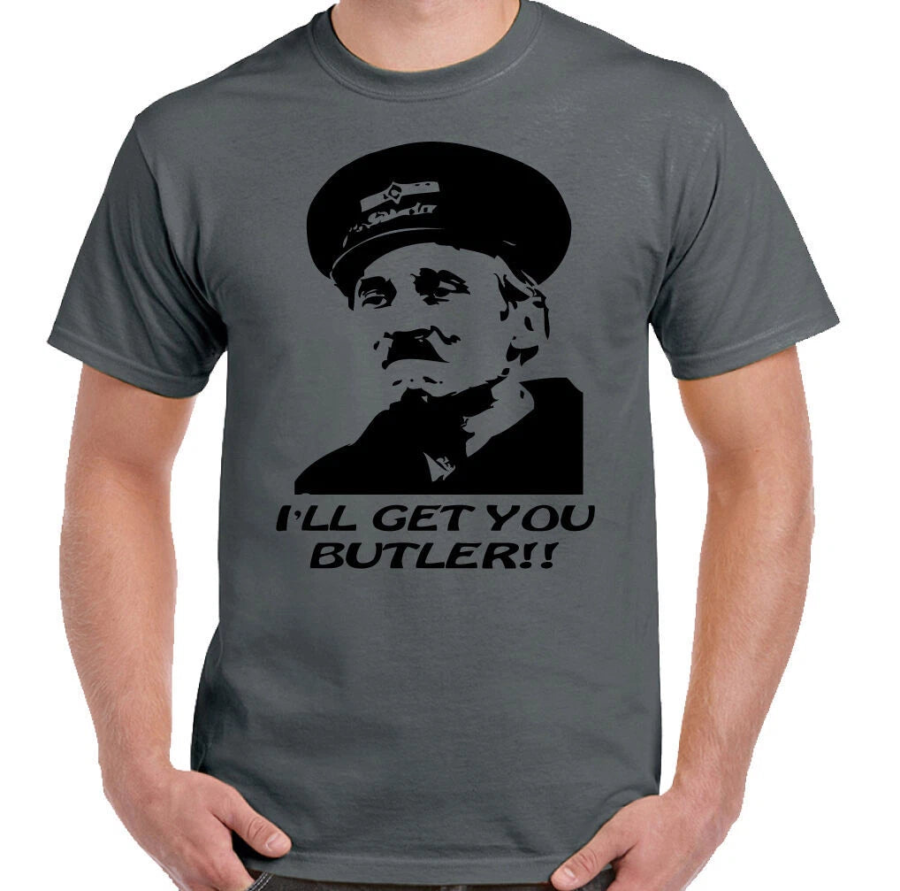 I'll Get You Butler!! Mens Funny On The Buses T-Shirt Blakey British Sitcom 70's