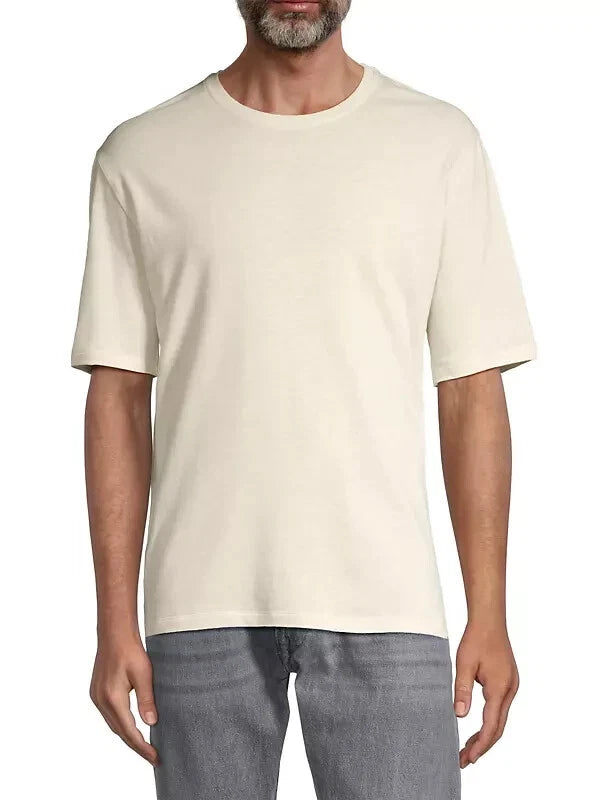 ISAIA Napoli Oversize T-Shirt Shirt SS24 | Oatmeal | Size Small | RRP £475