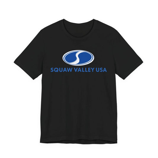 Graphic Squaw Valley Alpine Meadows Ski Resort Logo Unisex T-Shirt USA S–5XL