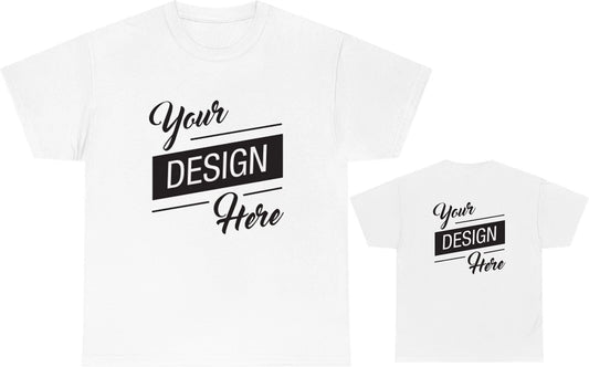 Personalised Custom Text/Image Front and Back Printed T-Shirt