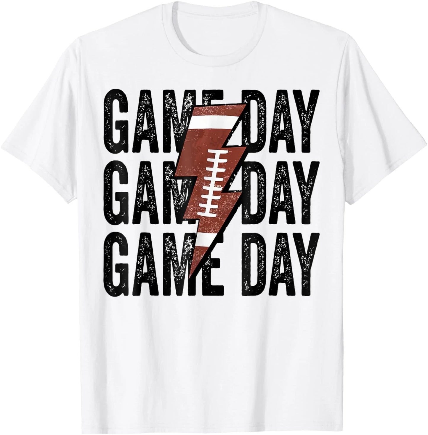 Game Day Football Lightning Bolt Funny Team Unisex T-Shirt