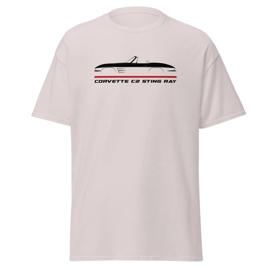 For Corvette C2 Sting Ray Convertible 1963-1964 Fans T-Shirt Racing Unisex Tee