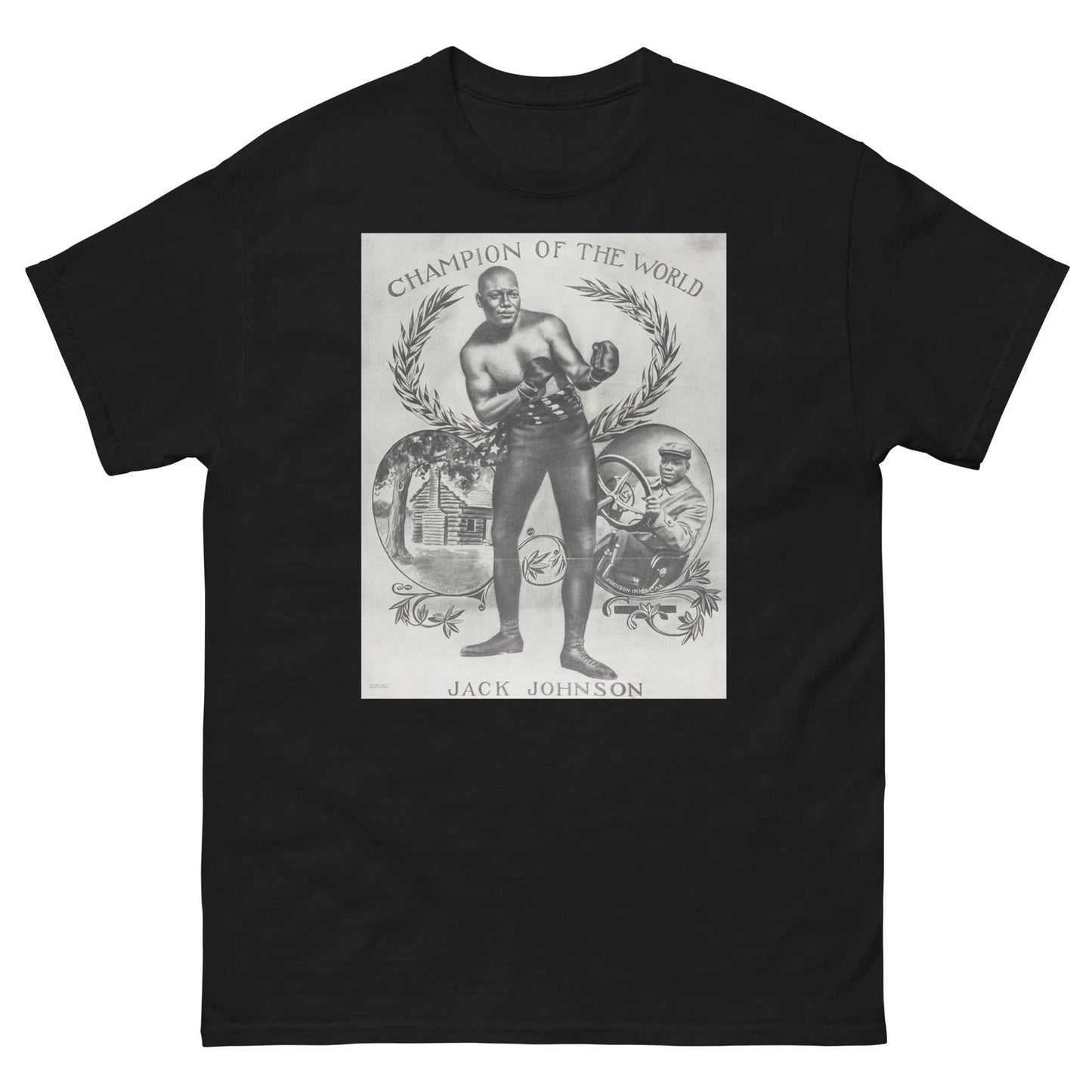 Jack Johnson Vintage Style Boxing Graphic T Shirt classic tee