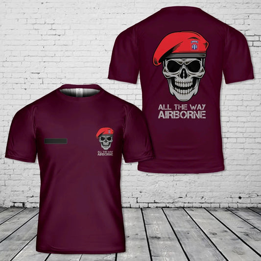 Custom Name US Army 82nd Airborne Division Military AOP Shirt 3D shirt S-5XL