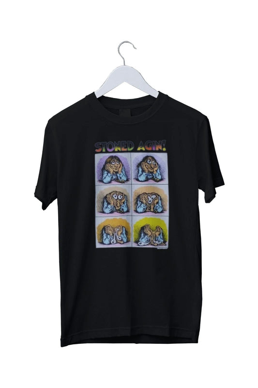 Stoned Again Agin Graphic Print Unisex T-Shirt Mens S M L XL 2 3 4 XL