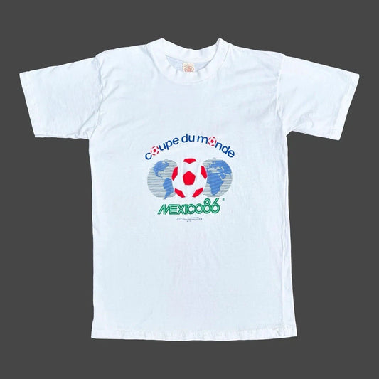 Mexico World Cup 1986 86 80s Vintage Soccer Football Graphic Rare T-Shirt