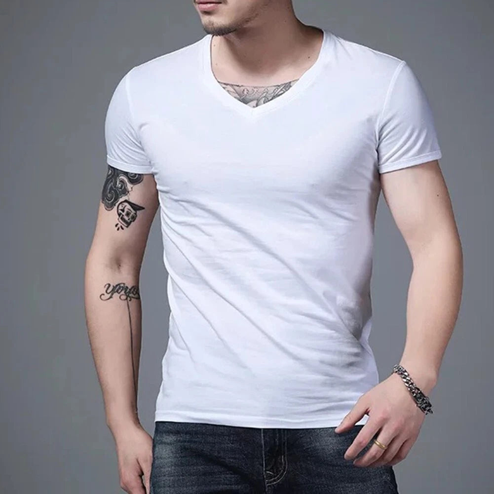 T-shirt Tank Tops Daily Street Fitness Gym Casual Mens Retro Short Sleeve Simple