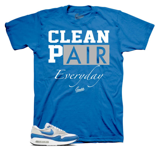 Shirts To Match Air Max Royal Blue 1 90 Sneakers - Clean Pair Sneaker Tees