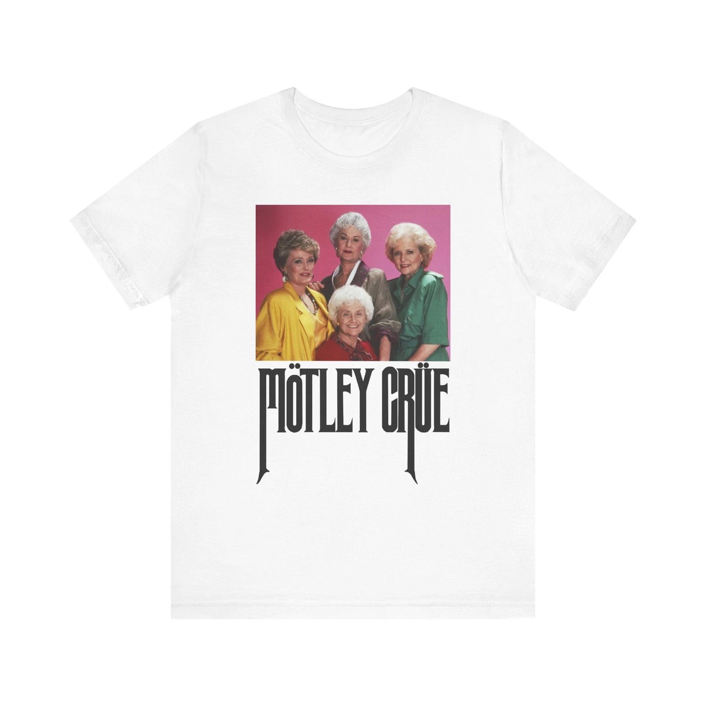 Girls Girls Crue Funny, Parody Band Shirt, Gold 80s TV Unisex Short Sleeve Tee