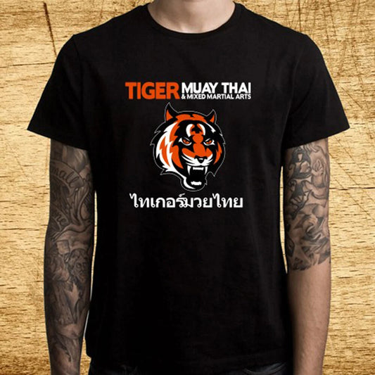 Tiger Muay Thai Sports Martial Arts Men's Black Size S-5XL