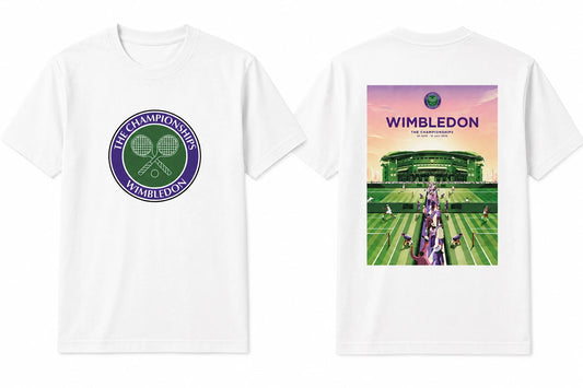 Wimbledon The Championships White T Shirt, TENNIS 2026 Unisex Tee Top