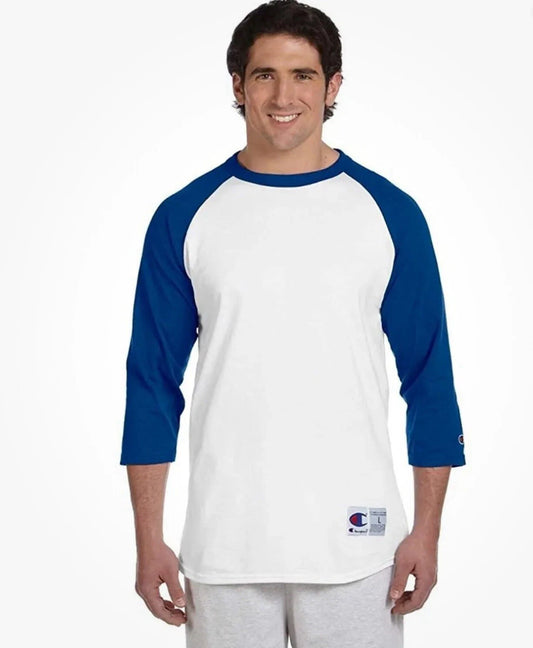 Champion 5.2 oz. Tagless Raglan Long Sleeves Baseball T-Shirt  T1397