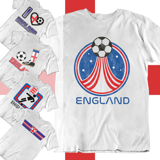 Adults or Kids Choice Of ENGLAND Football T-Shirts 2026 English World Cup Euro
