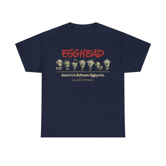 Egghead Software 1984 Electronics Store Distressed Print T-shirt