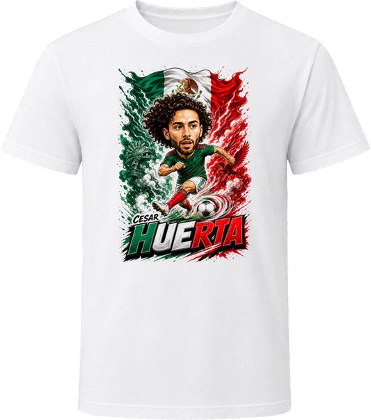 Cesar Huerta Mexico Soccer Caricature 2026 World Cup T Shirt