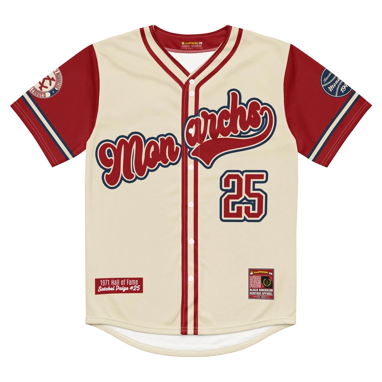 Satchel Paige #25 Kansas City Monarchs Heritage Baseball Jersey