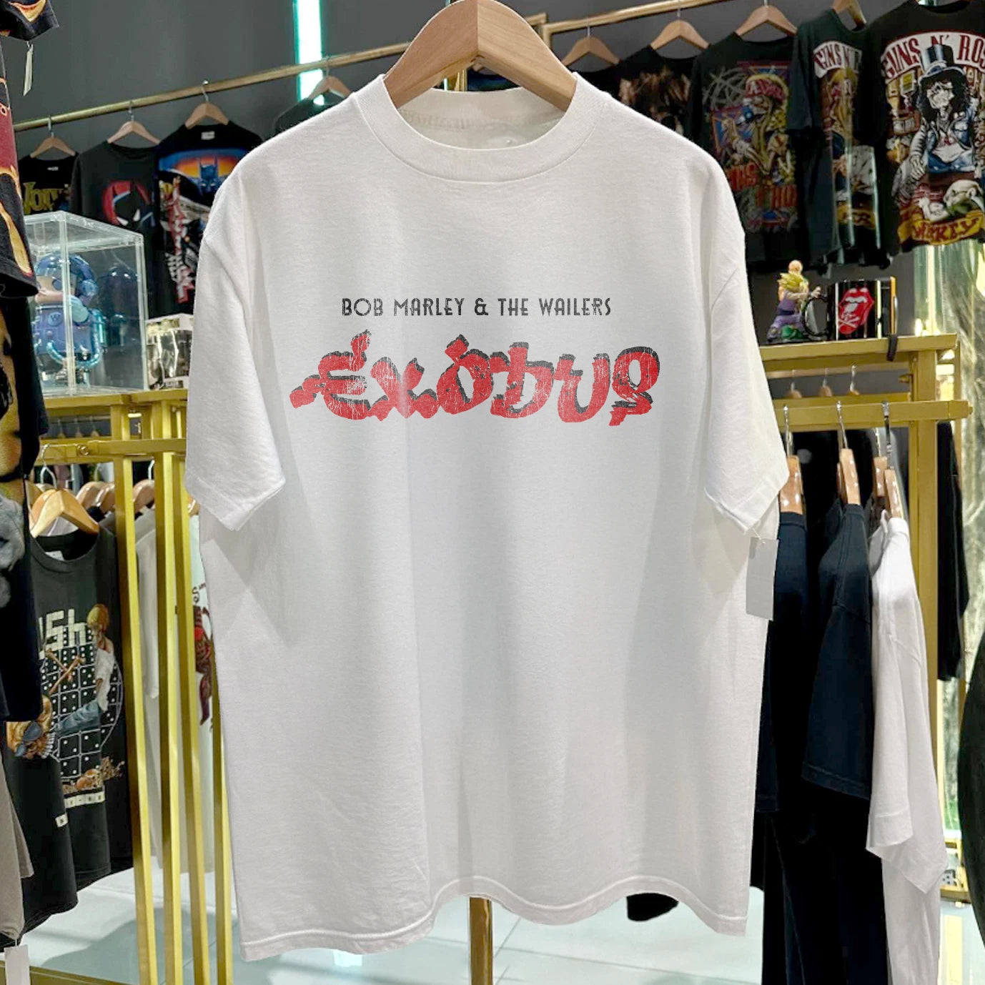 70s Exodus Bob Marley And The Wailers Classic T-Shirt White S