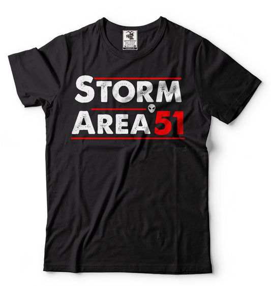 Area 51 T-shirt They Cant Stop Us All  Storm Area 51 T-shirt Alien UFO T shirt