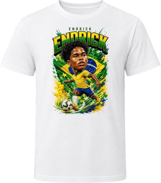 Endrick Brazil Soccer Caricature 2026 World Cup T Shirt