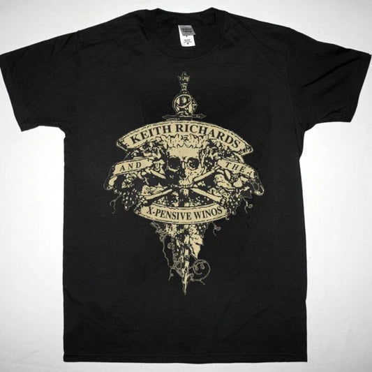 Keith Richards X-Pensive Winos Unisex black T Shirts