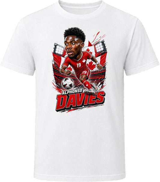 Alphonso Davies, Canada Caricature Soccer 2026 T Shirt