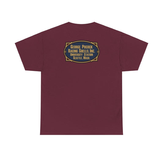 BACK ONLY Retro Pocock Racing Shells T-Shirt - Sweep Sculling Regatta 13 Colors!