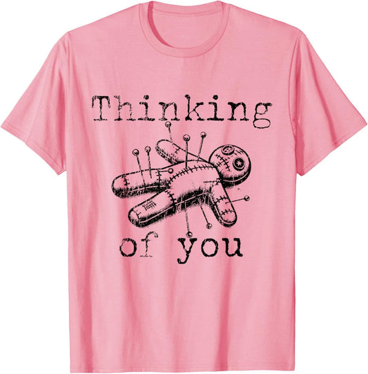 Thinking Of You Funny Vintage Voodoo Doll T-Shirt
